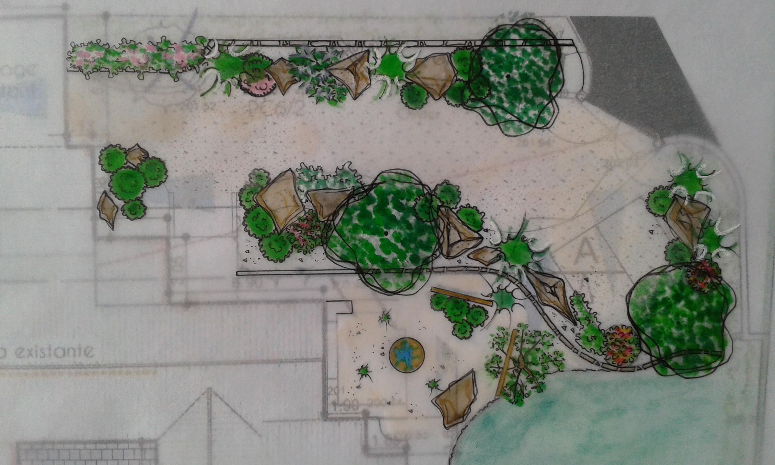 Croquis d’intention végétale